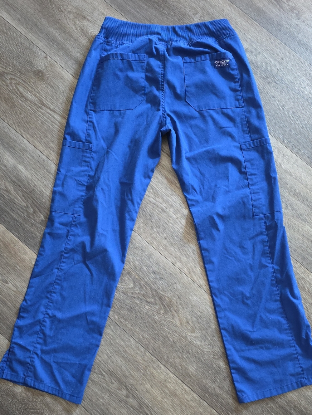Cherokee Royal Blue Cargo Scrub Pants